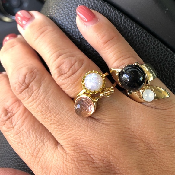 Dainty Opal Stacking Ring - Picture 4 of 8